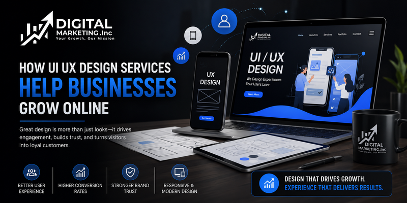 How UI UX Design Services Help Businesses Grow Online
